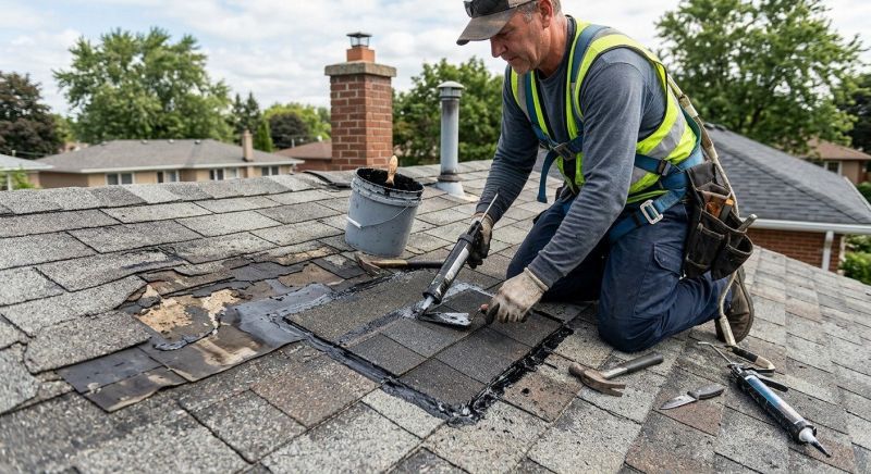 Asphalt Roof Leak Repair in Mc Donald, PA