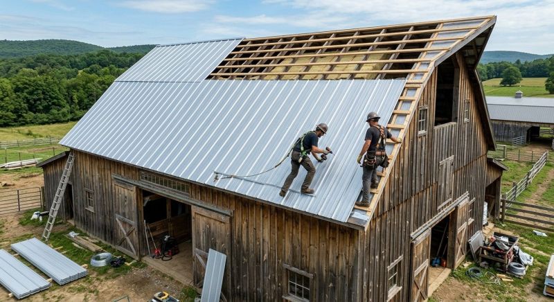 Barn Roof Construction in Beaver County, PA