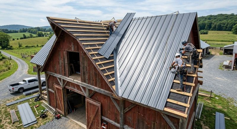 Barn Roof Installation in Beaver County, PA