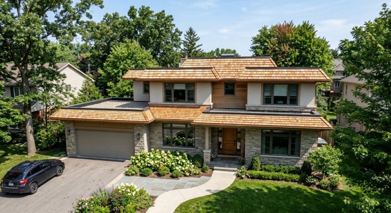 Cedar Shake Roof Construction in Wexford, PA
