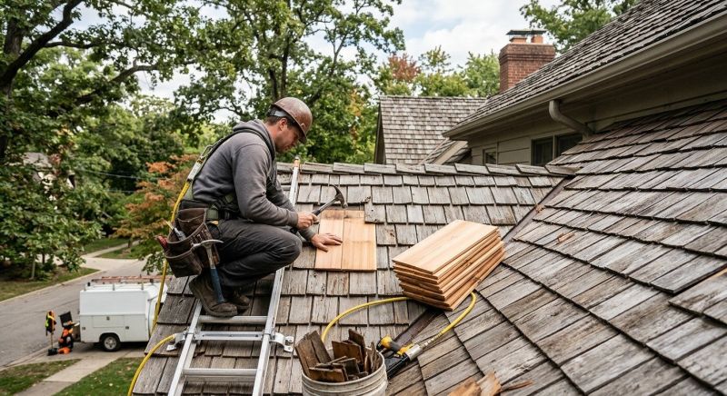 Cedar Shake Roof Repair in Mc Donald, PA