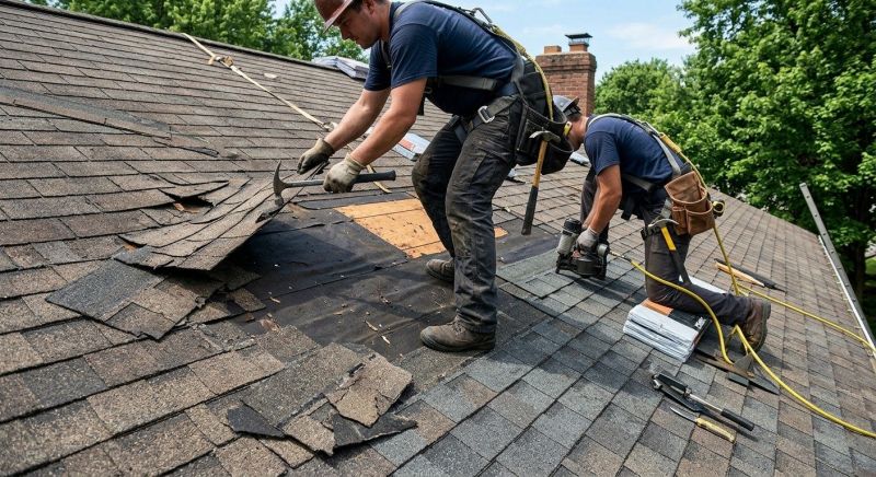Damaged Roof Repair in Conway, PA