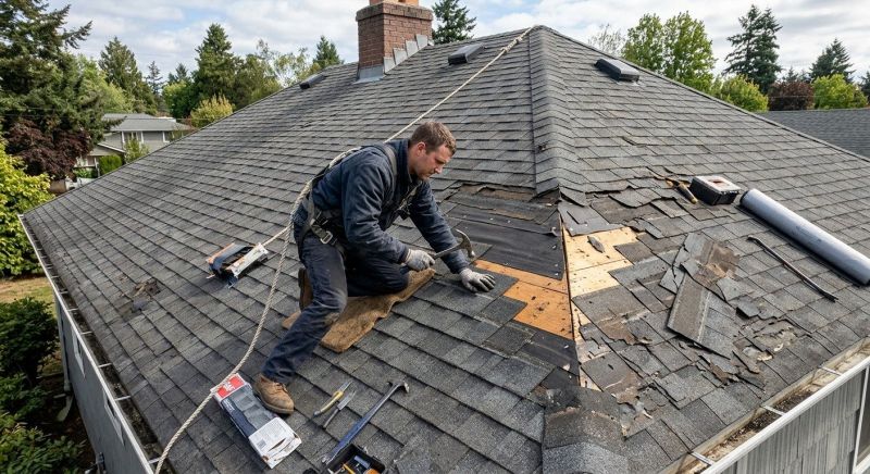 Damaged Roof Repair in Enon Valley, PA