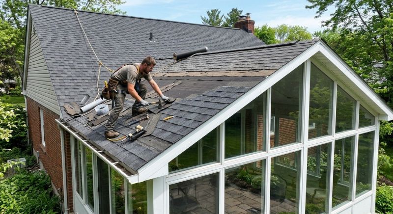 Damaged Roof Replacement in Conway, PA