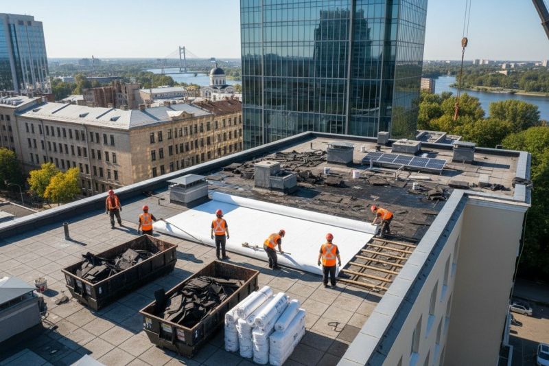 Flat Roof Replacement in Oakdale, PA