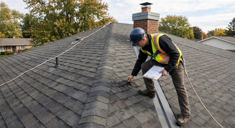 Roof Damage Inspection in Mars, PA