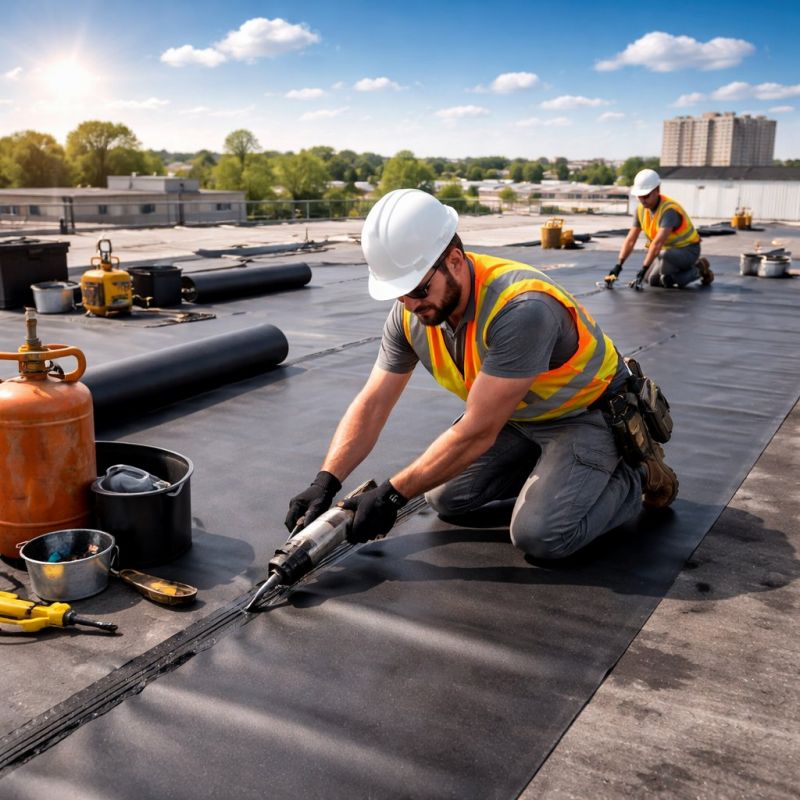 Rubber Roof Installation in Beaver County, PA
