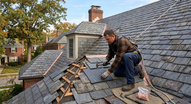 Slate Shingles Repair in Carnegie, PA