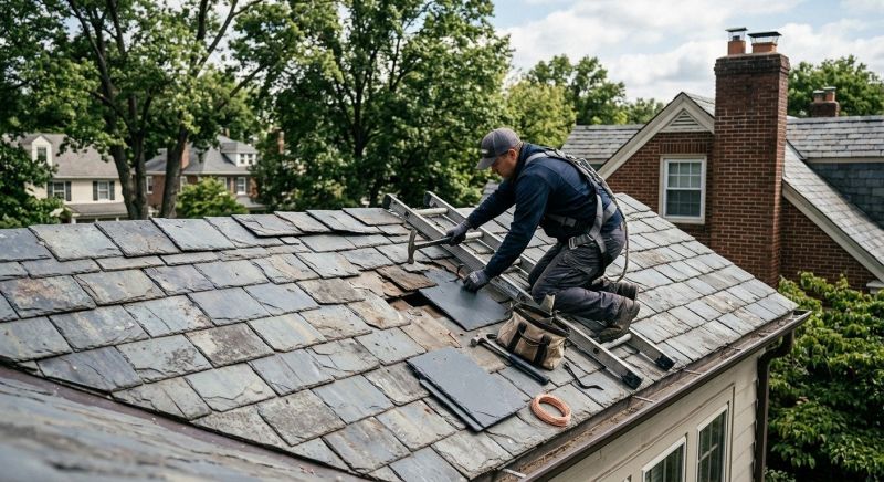 Slate Shingles Repair in Ellwood City, PA