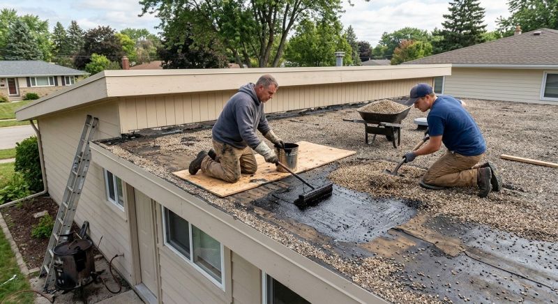Tar And Gravel Roof Repair in Colliers, WV