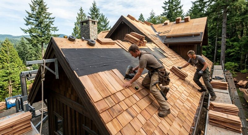 Wood Roofing Installation in Ambridge, PA