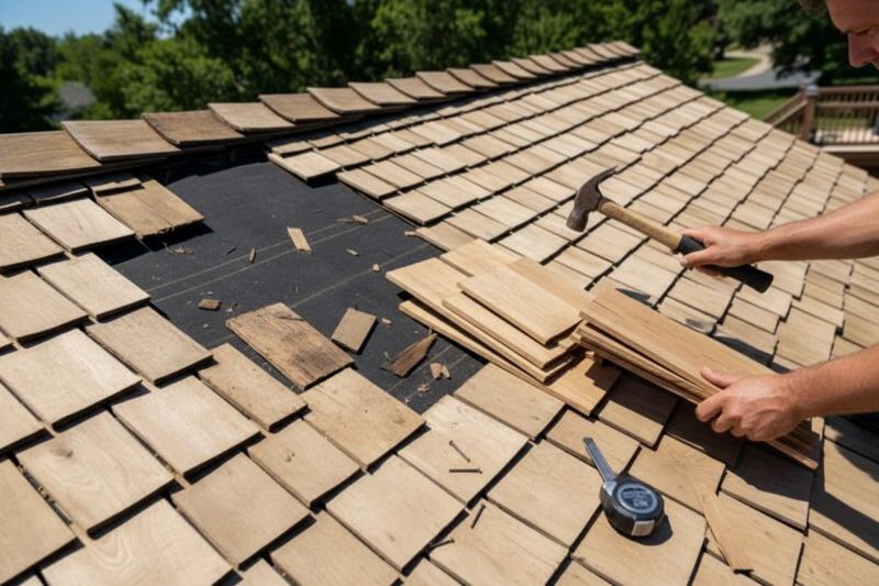 Wood Shake Roof Repair in Toronto, OH