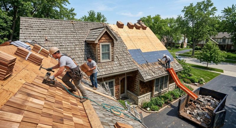 Wood Shake Roof Replacement in Ambridge, PA