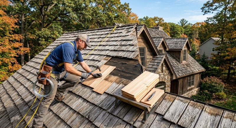Cedar Shake Roof Repair