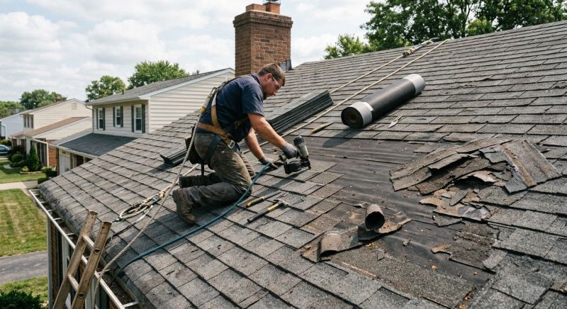Damaged Roof Repair in Ellwood City, PA
